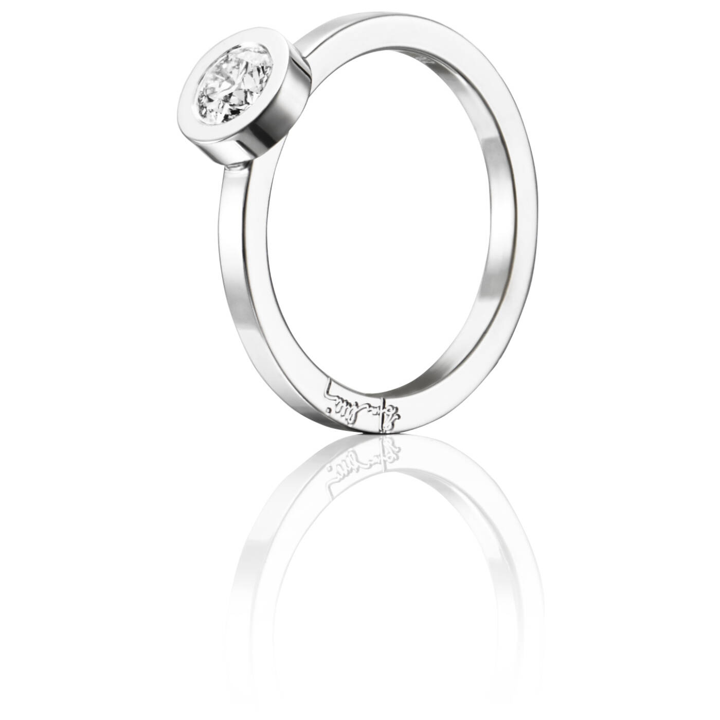 The Wedding Thin 0.40 ct diamant Ring Weißgold