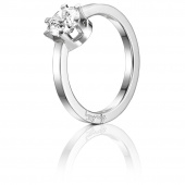 Crown Wedding 1.0 ct diamant Ring Weißgold