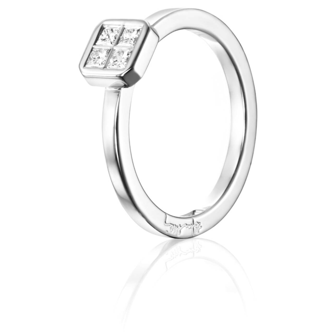 4 Love 0.20 ct diamant Ring Weißgold