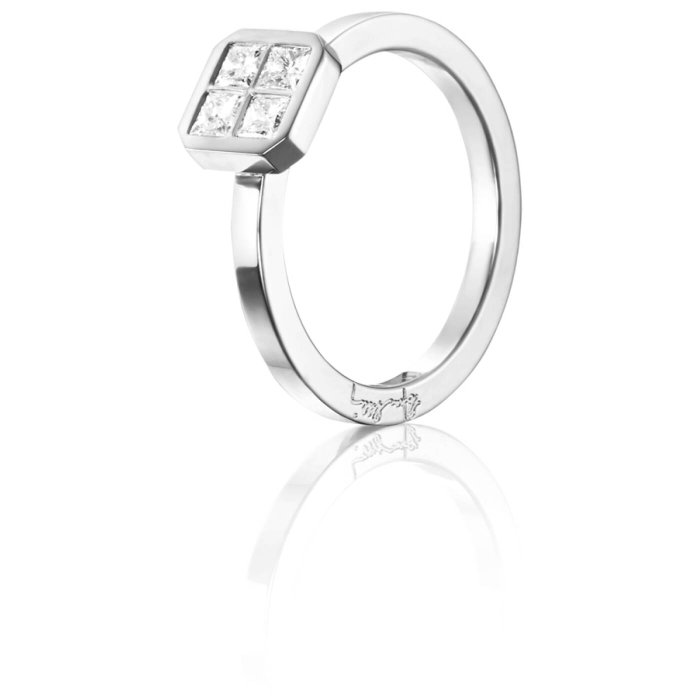 4 Love 0.40 ct diamant Ring Weißgold