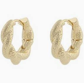 Serena twisted round ear Gold