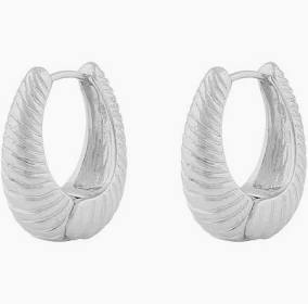 Dakota oval ring Earring Silver