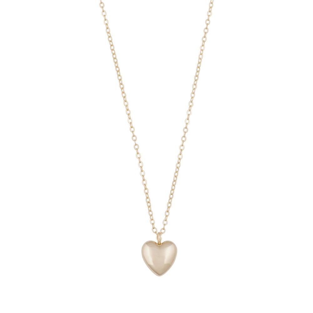 Lovely heart pendant neck gold 42