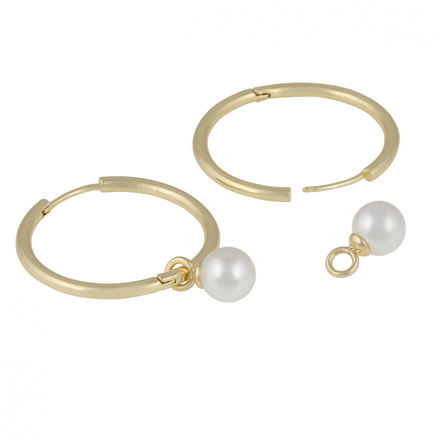 Karan pendant ring Earrings Gold