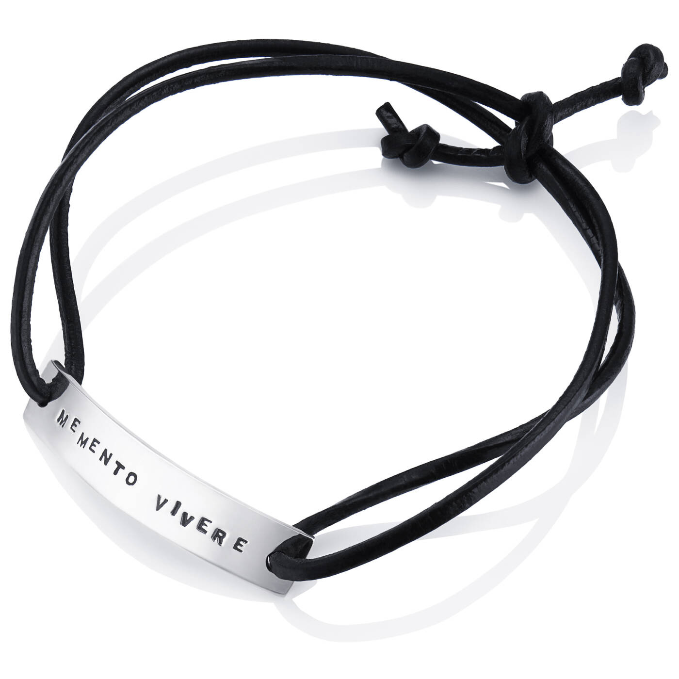 Memento Leather Armbänder Silber