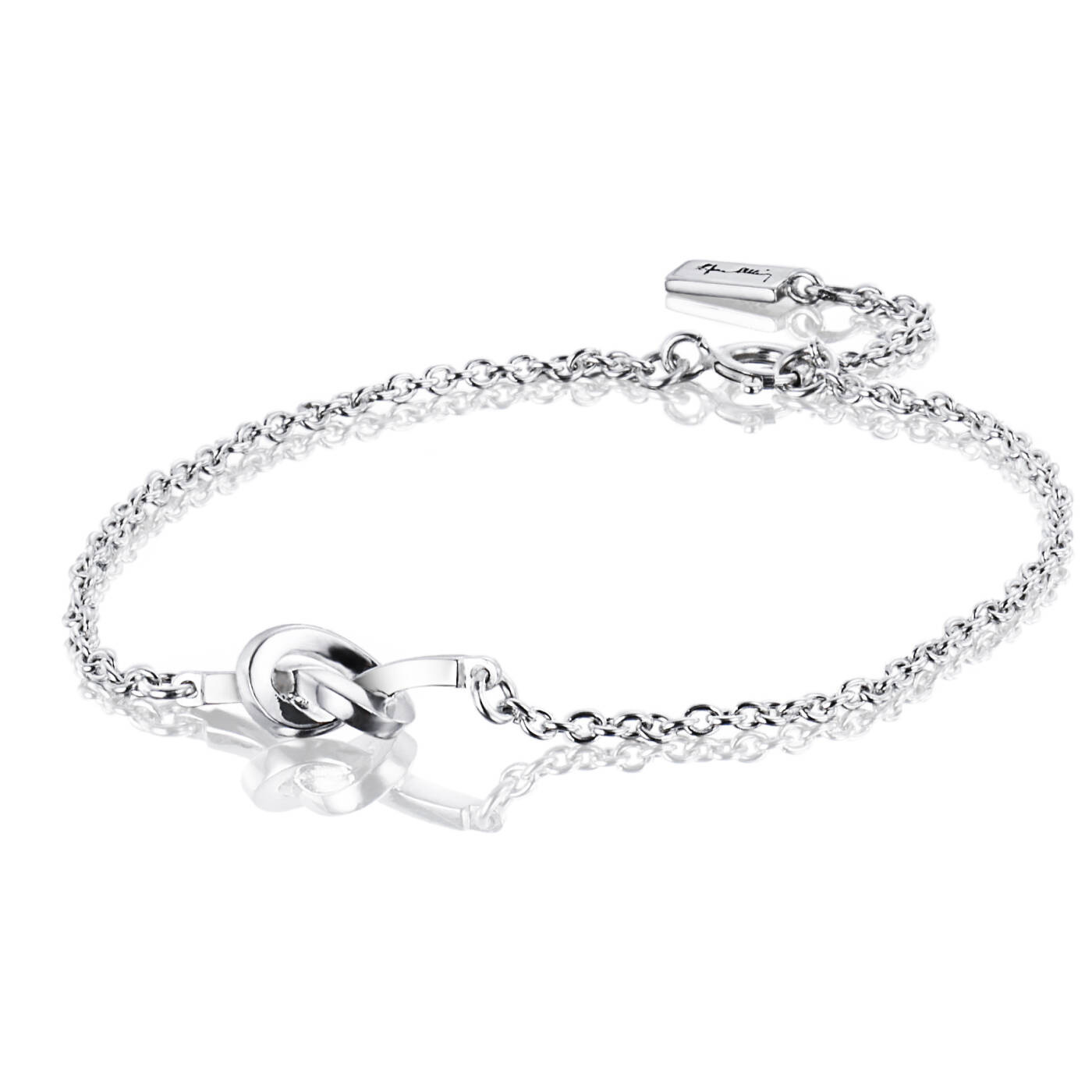 Love Knot Armbänder Silber 17-19 cm