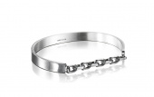 Chain Chain Cuff - Black Bracelet Silber