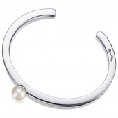 60's Pearl Cuff Armbänder Silber