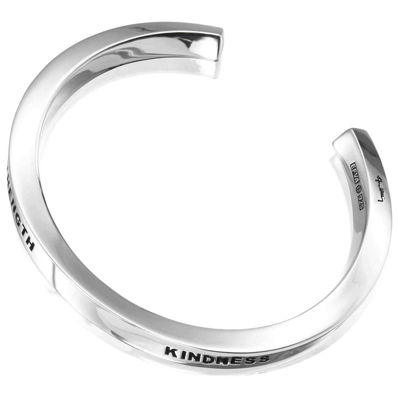 Strength & Kindness Cuff Armbänder Silber