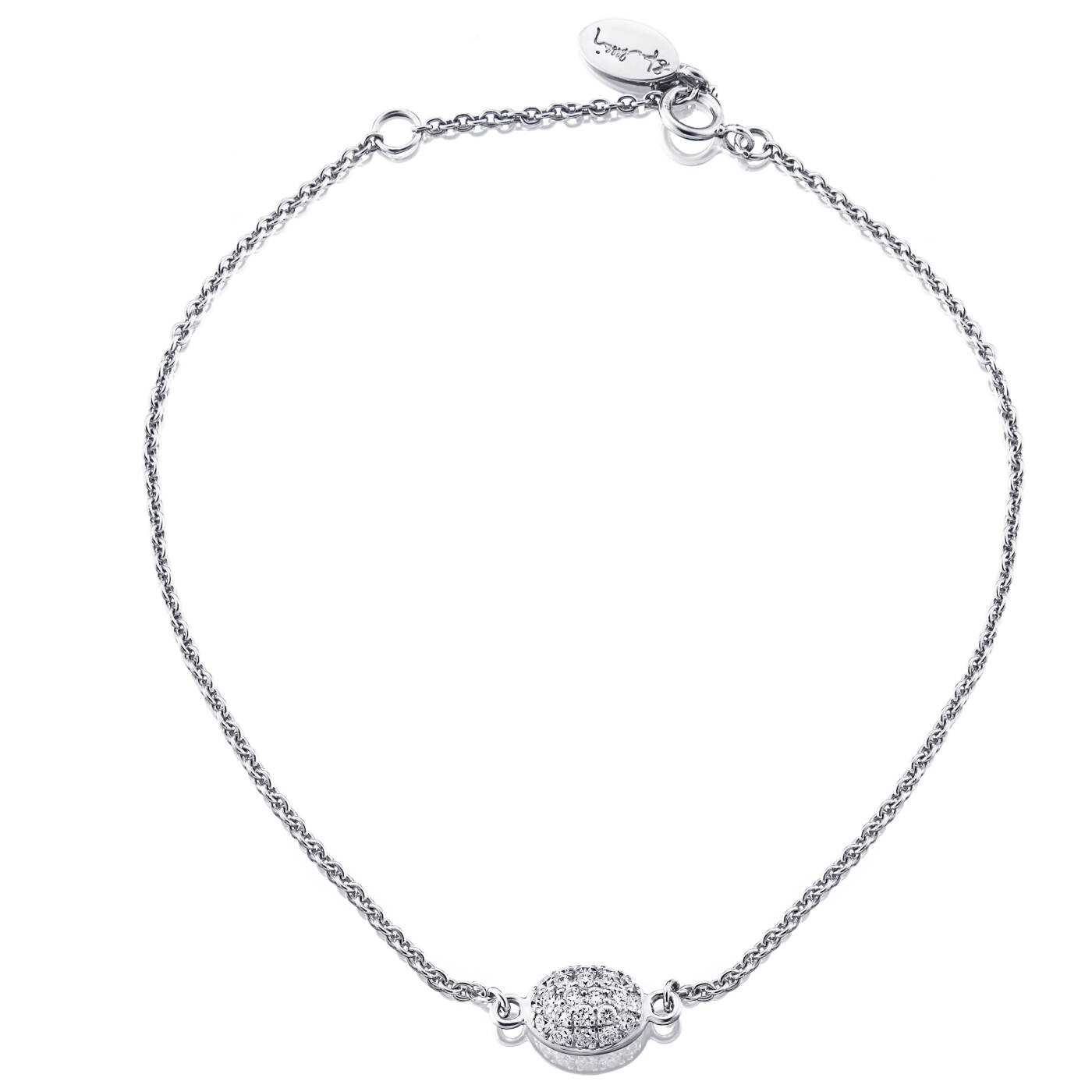 Love Bead Armbänder Weißgold 17-19 cm