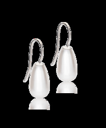 NT Pendant Pearl Drop 15 mm, White