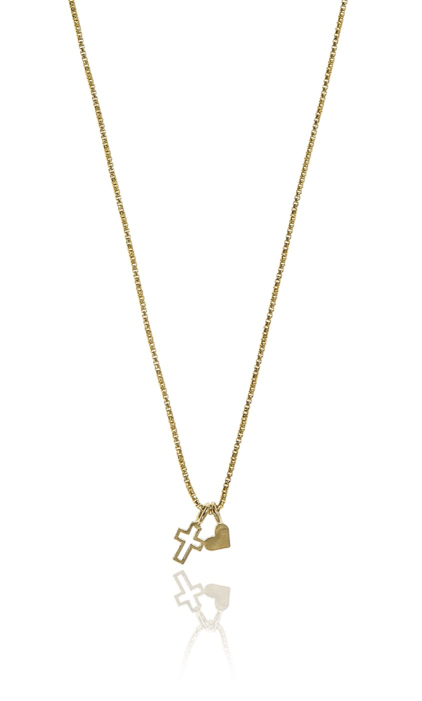 Trust pendant Halsketten Gold 42-47 cm