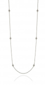Cubic long chain Halsketten Silber