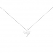 Peace neck Silber 40-45 cm