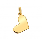 Letters Heart Ohrring Gold