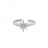 One star ring Silber