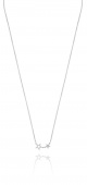 Double star Halsketten Silber 40-45 cm