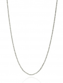 Roof plain Halsketten Silber 39-44 cm
