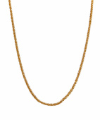 Roof big plain Halsketten Gold 40-45 cm