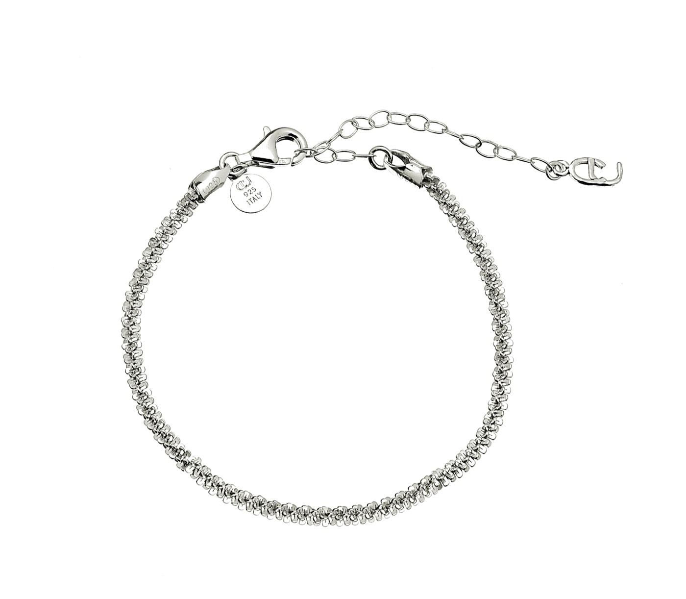 Roof big plain braclet Silber