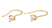 Pearl short Ohrring Gold