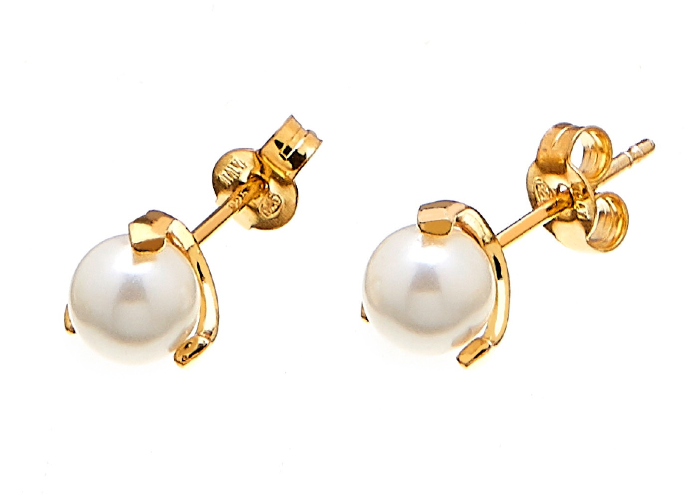Pearl stud Ohrring Gold