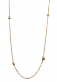 Pearl long chain Halsketten Gold 90+5 cm