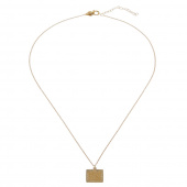 Two square pendant Halsketten Gold 45-60 cm