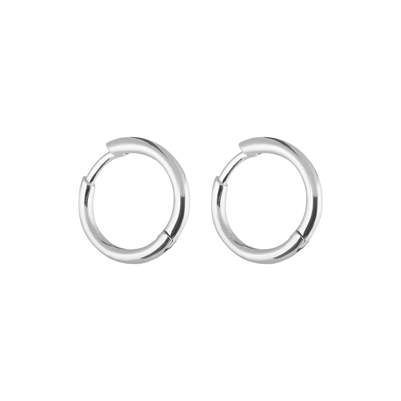 Letters round Ohrring Silber