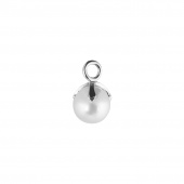 Letters Pearl pendant Silber/ per styck