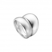 CURVE Ring Silber