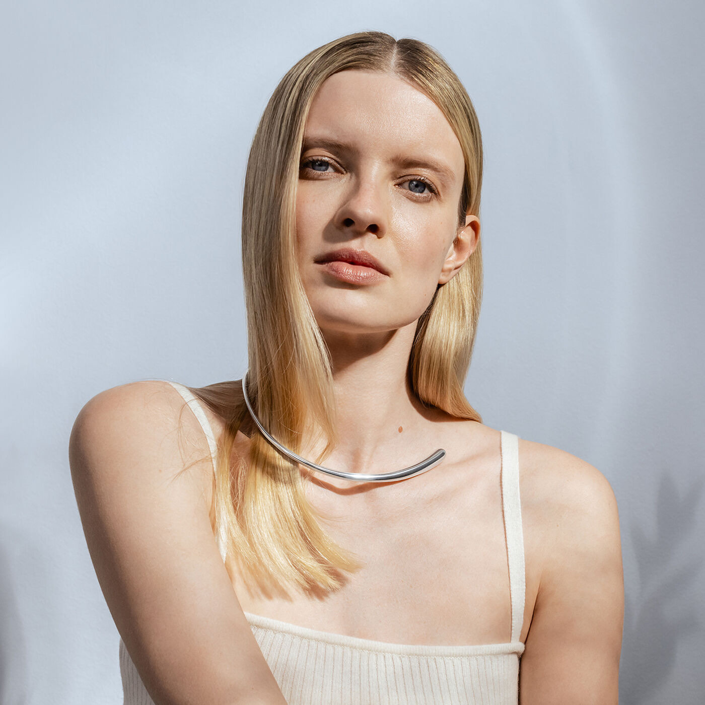 MERCY NECKRING Halsring Silber