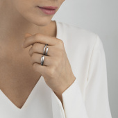 MERCY DOUBLE Ring Silber