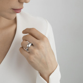 MERCY LARGE Ring Silber