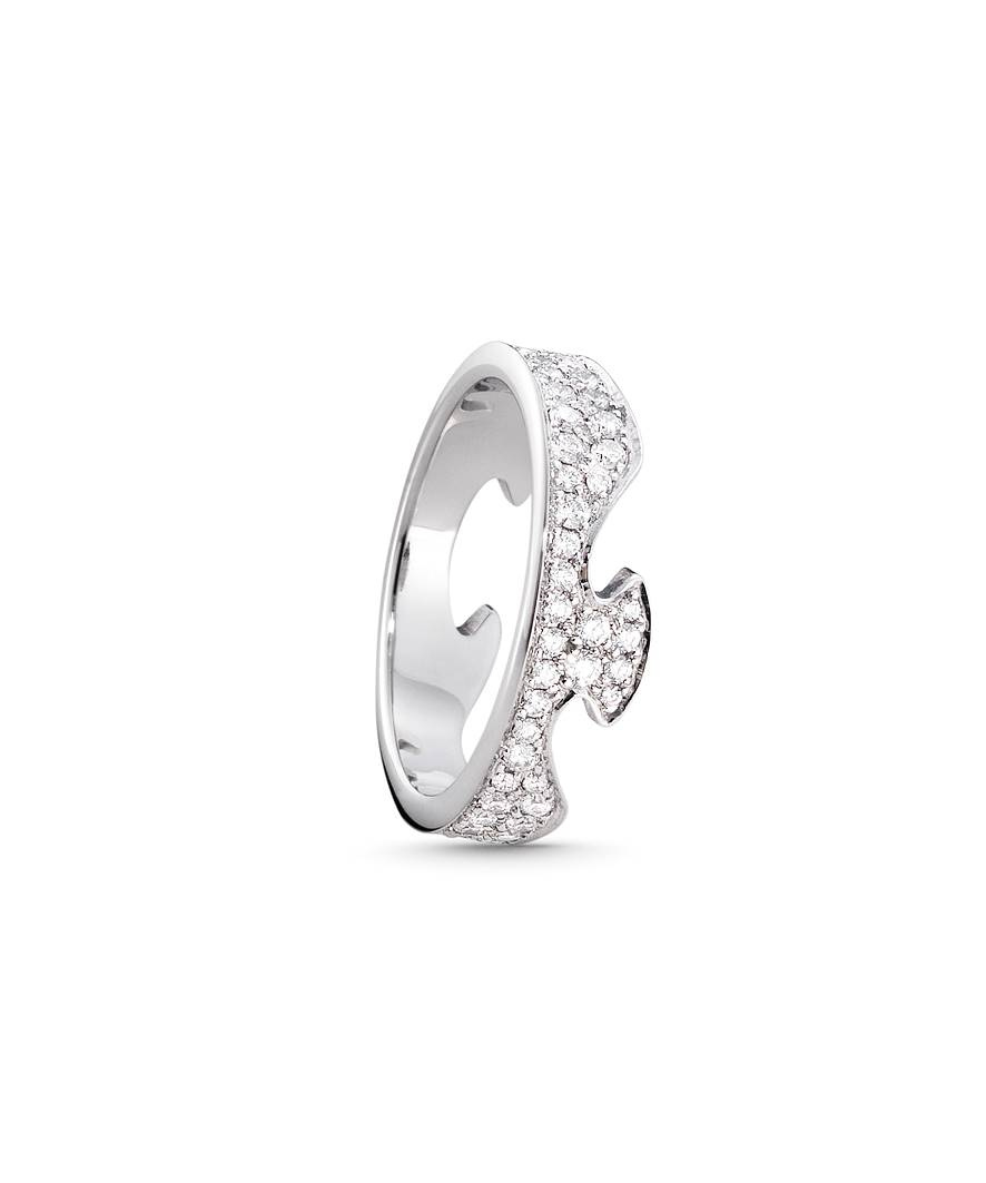 FUSION END Ring Diamant PAVÉ 0.66 ct Weißgold