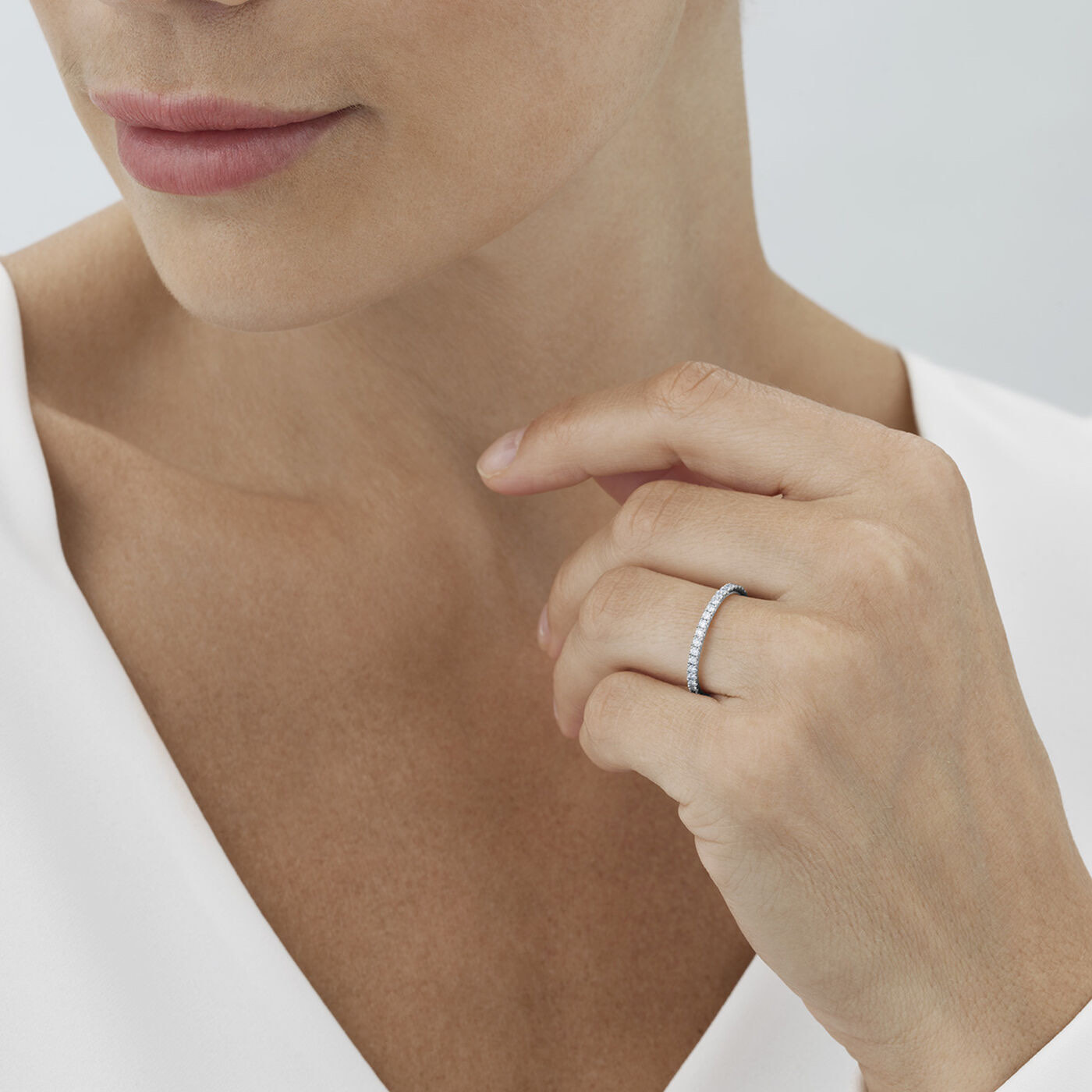 AURORA Ring Diamant 0.41 ct Weißgold