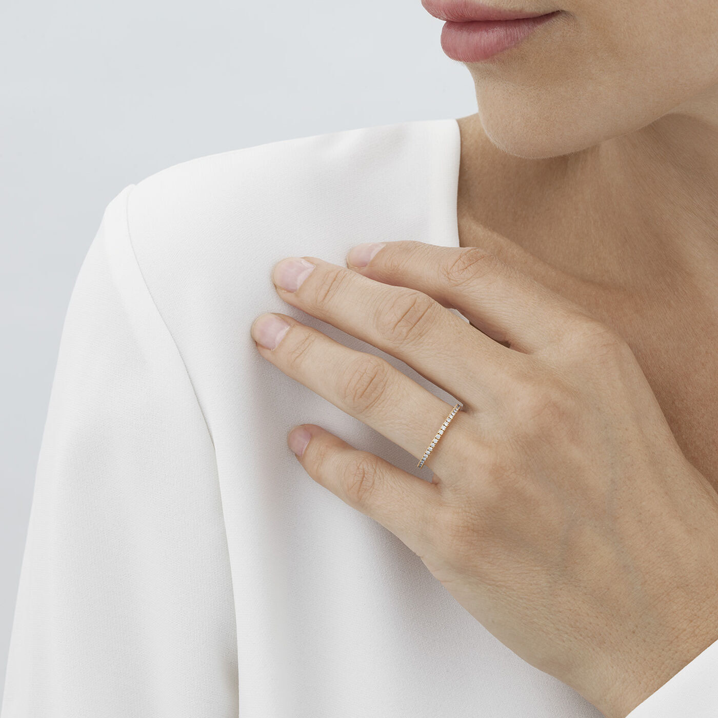 AURORA Ring Diamant 0.22 ct Weißgold