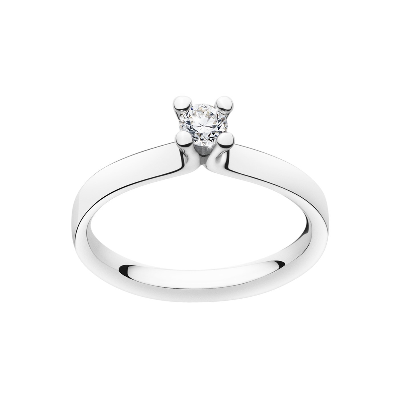 MAGIC SOLITAIRE Ring Diamant 0.20 ct Weißgold