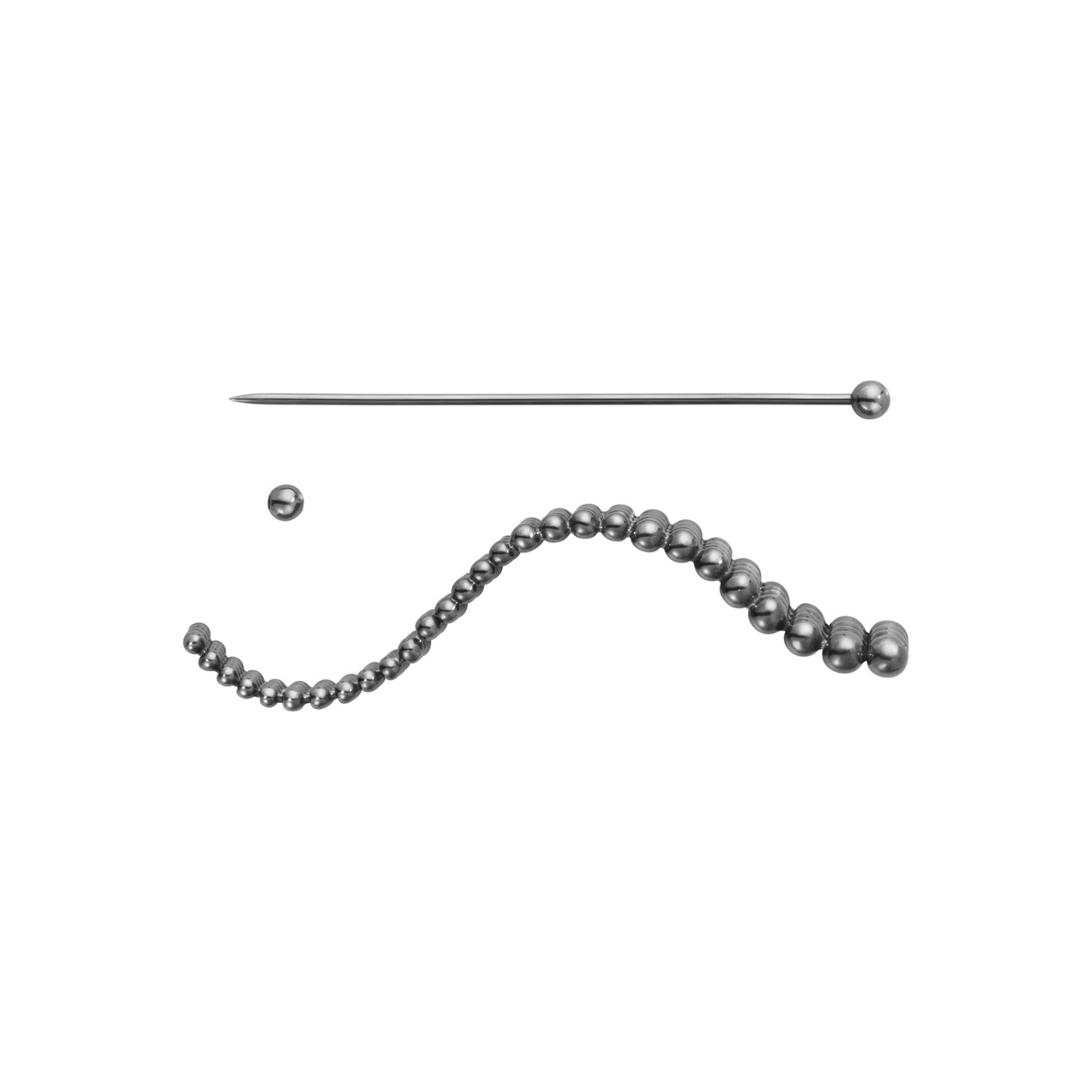 GRAPE A.R.H BROOCH Silber, BLACK