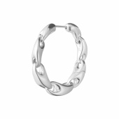 REFLECT L CHAIN HOOP Silber Left