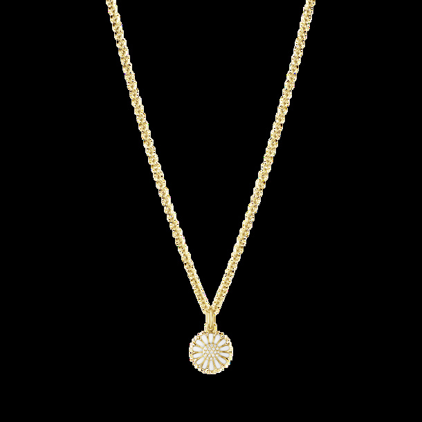DAISY Pendant Gold-plated Silver diamonds 11 MM