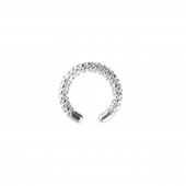 Victory bubble cuff Ohrring Silber