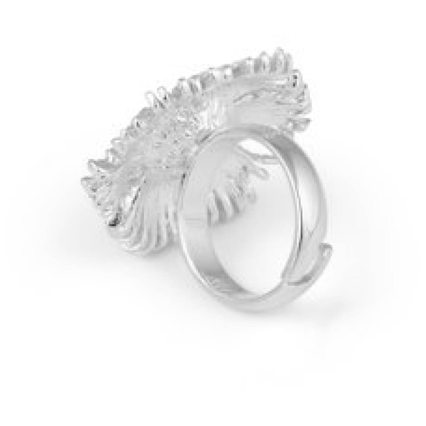 Gatsby big stone ring Silber
