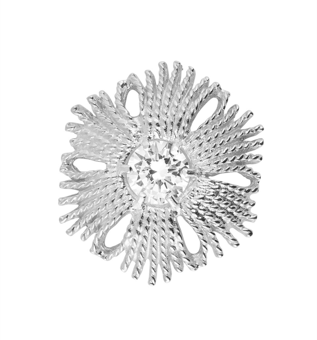 Gatsby stone brosch/pendant Silber