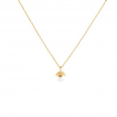 Pearl bubble short Halsketten Gold 40-45 cm