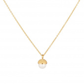 Pearl bubble long Halsketten 70-75 Gold
