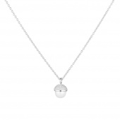 Pearl bubble long Halsketten 70-75 Silber
