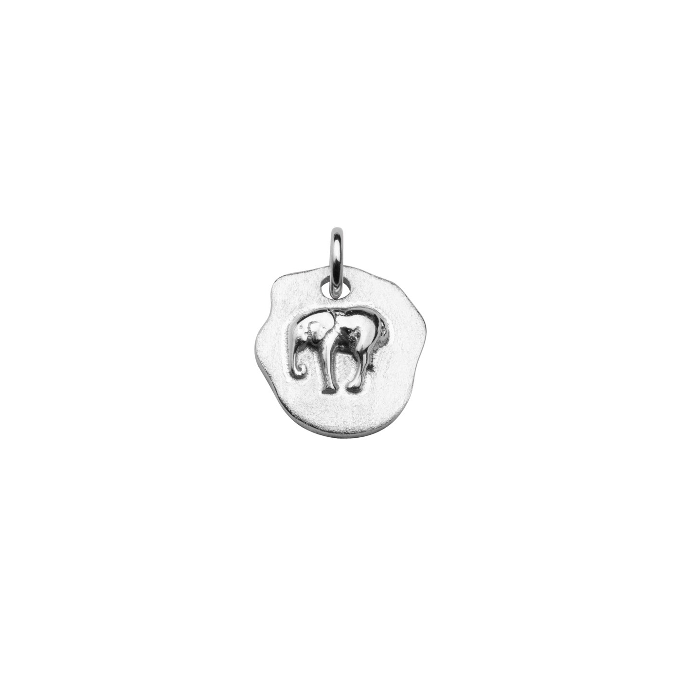 Letters elephant pendant Silber