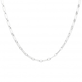 Globe clip neck Silber 50 cm