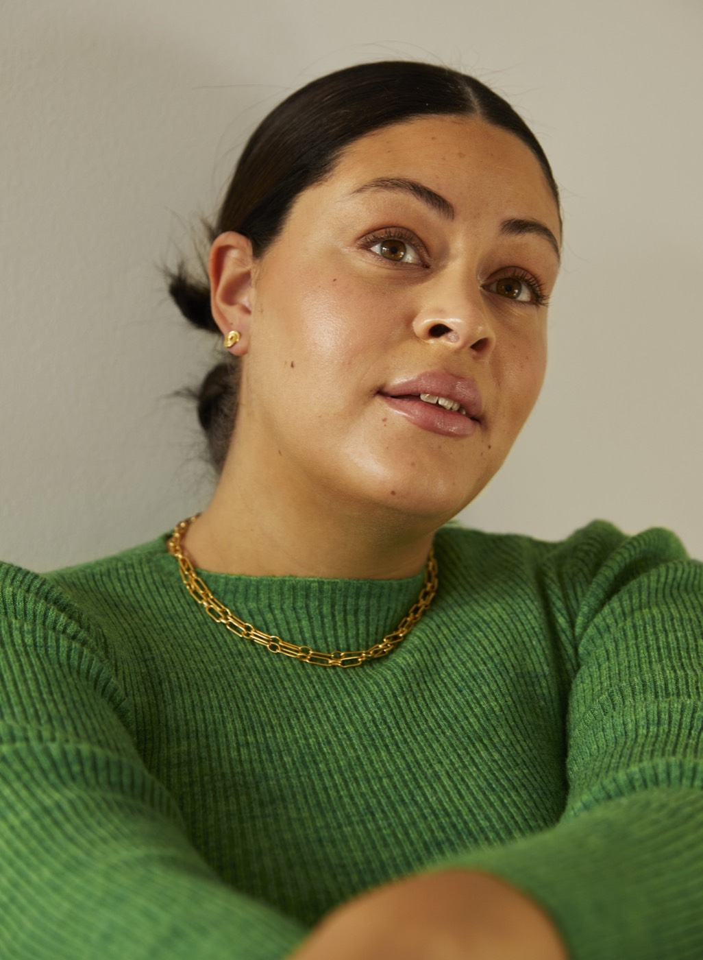 Globe clip neck Silber 90-95 cm